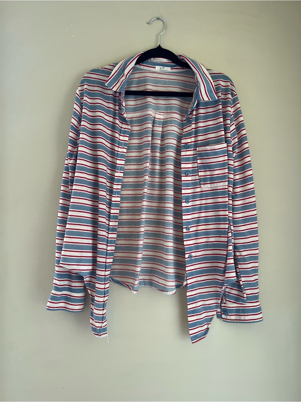 Ardene Striped Tee in Blue, Red, and White